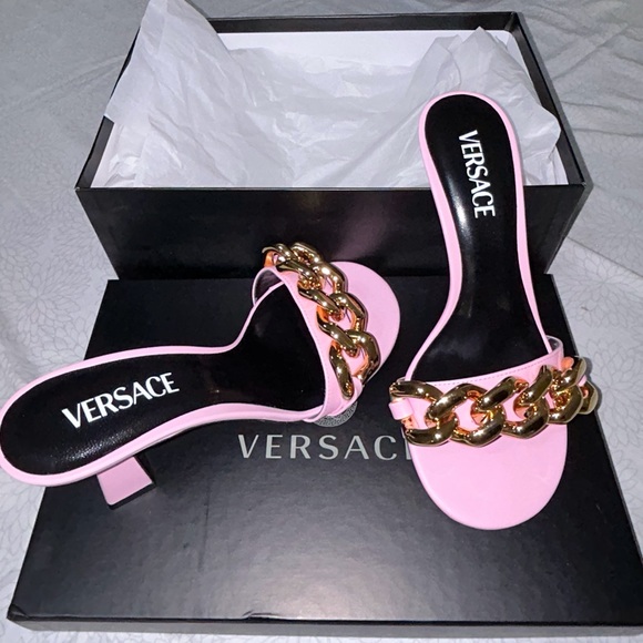 Versace Candy Pink Mules - Picture 1 of 7